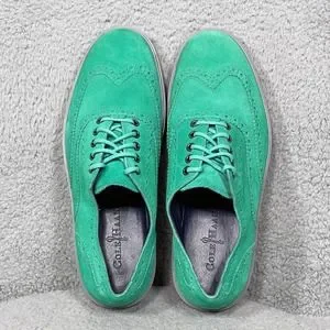 Cole Haan Bergen Mens Size 8.5 Wingtip Oxfords Shoes Green Mint Leaf Suede Cole Haan | Shoes | Cole Haan Bergen Mens Size 85 Wingtip  main image 4